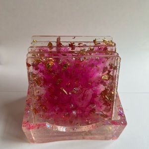 Handmade Resin Coasters/Holder